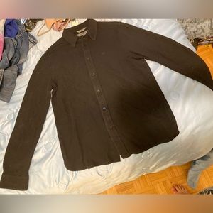Givenchy men’s black button up long sleeve